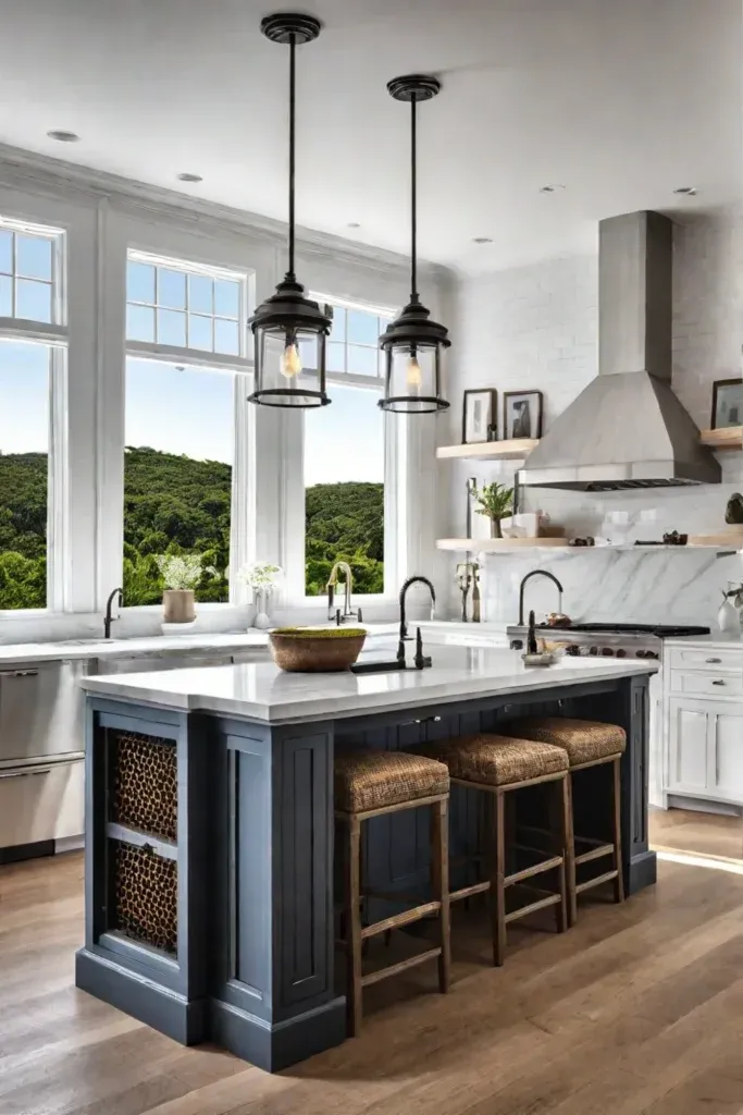 coastal kitchen lighting design